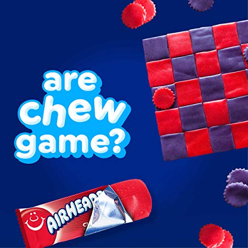 AIRHEADS CANDY, VARIETY BAG, INDIVIDUALLY WRAPPED ASSORTED FRUIT MINI BARS, PARTY, NON-MELTING, 12OZ (1 BAG)