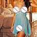ManxiVoo Sexy Lingerie Sling Sleepwear Women Sexy Lace Lingerie Dress Temptation Underwear 2 Pcs (5XL, Green)