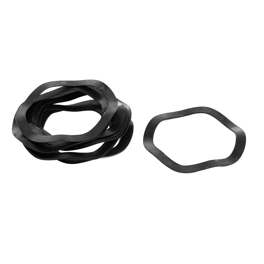 Sourcingmap 40mm Inner Diameter 50mm Outer Dia 0.5mm Thickness Carbon Steel Compression Type Wave Washer 10pcs