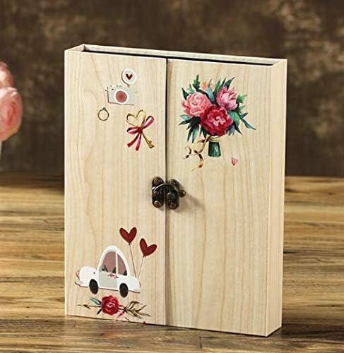 Best Quality - Photo Albums Wooden 30 Black Paper Sheets Card Love Theme Wedding DIY Album Handmade Vintage Photo foto Scrapbooking Album - by HIGHUP - 1 PCs
