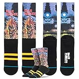 Stance Men's Iron Maiden Crew Sock, Black, M