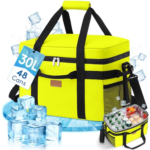 Lifewit Kühltasche 30L, Faltbar Picknicktasche für Essen & Getränke, Kühlbox Tragbare Eistasche für Männer, Frauen, Isolierte Thermotasche für die Arb