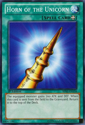 Yu-Gi-Oh! - Horn of the Unicorn (BP02-EN134) - Battle Pack 2: War of the Giants - 1st Edition - Common