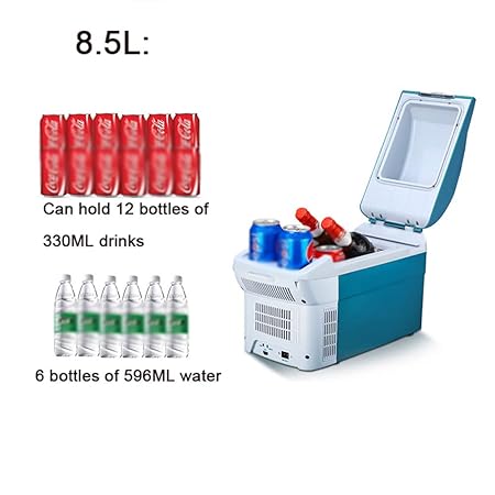 Mini Nevera Azul 8.5 L/Refrigerador De Coche PortáTil, Compacto ...