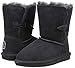 BEARPAW Abigail Shearling Boot (Little Kid/Big Kid),Charcoal,2 M US Little Kid