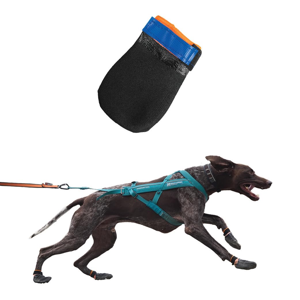 Photo 1 of Non-stop dogwear Protector Booties, 4-Pack of Dog Booties for Hot Pavement and Rough Surfaces with Anti-Slip, Waterproof and Comfortable for Large Dogs