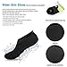 JustOneStyle Barefoot Water Skin Shoes Aqua Socks for Beach Swim Surf Yoga Exercise (4.L (US W:8~8.5 M:7~7.5), Black)