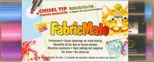FabricMate: Chisel Tip Fabric Dye in a Pen (Fluorescent Series)