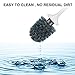 Glendan Toilet Brush and Holder Upgraded Modern Design with Kinsky Strong Bristles,Bathroom Toilet Bowl Cleaner Brush Set Toilet Cleaning Brush Kit (Grey-Flooring)