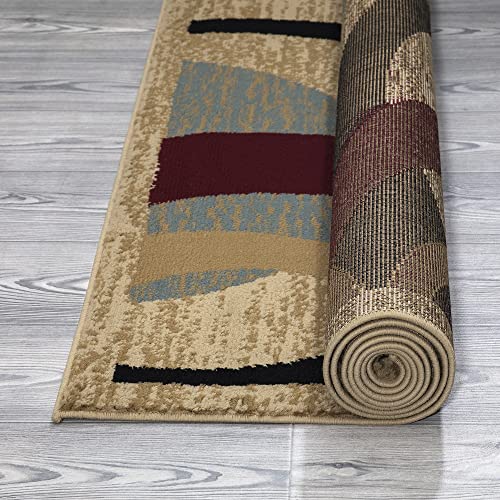 Ottomanson Jute Back Royal Collection Low Pile Rug, 5 ft 3 in x 7 ft