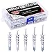Hilitchi 100pcs Premium Quality Zinc Self-Drilling Drywall Anchor with Screw Kit