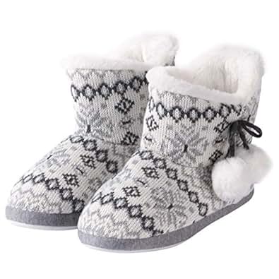 Amazon.com | Forfoot Slippers Womens Indoor Slipper Boots for Ladies ...
