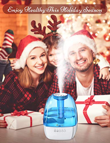 Cool Mist Humidifier - 4.5L Ultrasonic Humidifiers for Bedroom, Quiet Humidifier Large Room with 3 Mist Levels, Sleep… - Image 2
