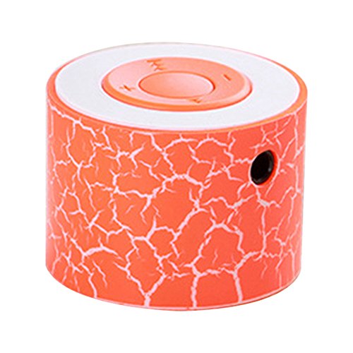 BEAYPINE Mini Haut-Parleur Portable TF Fente pour Carte USB Support Enceintes stéréo Portable Enceintes Lampe pour Halloween Party Study Yoga Office