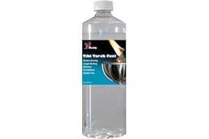 Firefly Tiki Torch Fuel – Clean-Burning Outdoor Lamp Oil for Tiki Torches and Lanterns. Low Smoke, Pure, Odorless Formula, Long-Lasting – Outdoor Patio & Garden Use - 32oz