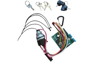Ignition Key Switch Module for John-Deere LX/GT/GX/X-Series Tractors, Replaces AM132500 AUC15805 AM128754, Direct Fit Replace