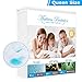 Adoric Life Premium Mattress Protector Queen Size, 100% Waterproof Mattress Cover with Cotton Terry Surface, Dust Mite Proof, Vinyl-free and Breathable