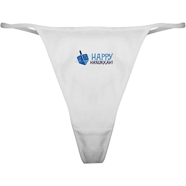 Amazon.com: CafePress Hanukkah Dreidel Classic Thong Underwear, Funny  Womens Panties White : Clothing, Shoes & Jewelry