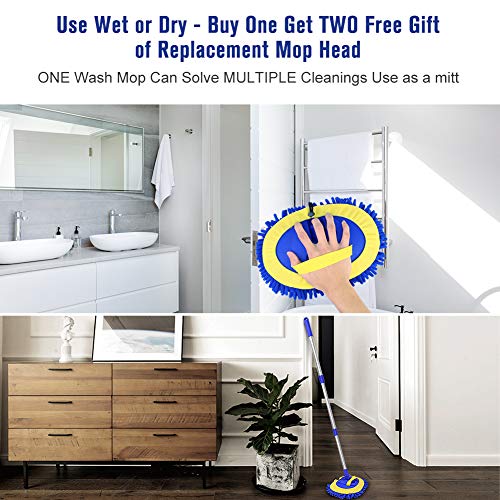 4 Chenille+Microfiber+Aluminum+Cleaning+Collector