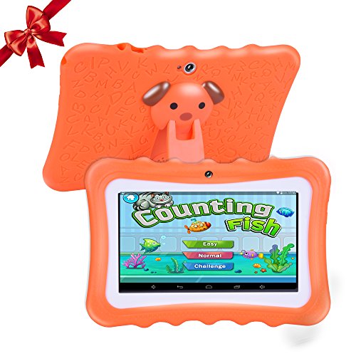 ã€UPGRADEDã€‘ TUFEN Tablet for Kids, 7' HD Eyes-Protection Screen with Silicone Bumper (1GB RAM + 8GB ROM, Android 6.0, Playstore, Youtube, Netflix, PARENT-CONTROL IWAWA, Wireless Internet) (Q768 Yellow)