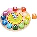 Wondertoys Wooden Shape Sorting Clock Toddlers Gifts Educational Toy for 1 2 3 Years Old Boy and Girl