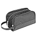 Yeiotsy Toiletry Bag, Light Shaving Bag Wash Bag for Men Small Nylon Toiletry Organizer for Camping/Hiking (Black)