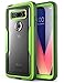 i-Blason LG V30 Case, [Heavy Duty Protection] [Clear Back] [Magma Series] Shock Reduction/Full body Bumper Case with Built-in Screen Protector for LG V30/V30 Plus/V30S 2017(Green)