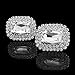 Zebratown 1Paris Crystal Shoe Clips Rhinestone Square Shoe Clutches Crystal Bridal Shoes Athena
