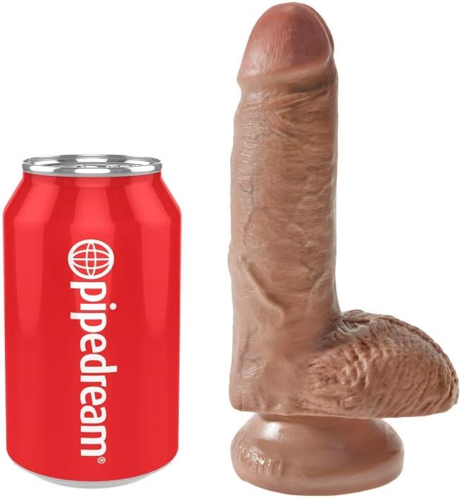King Cock Dildo with Balls, 20 cm - Image 4