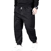 HDMGCR Jean Joggers for Men Loose Fit Elastic Waist Denim Pants