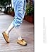 L-RUN Women's Casual Comfortable Suede Walking Shoes Flat