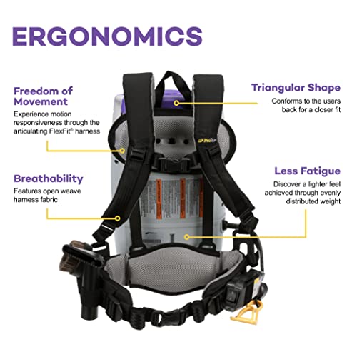 ProTeam Super Coach Pro 6 Backpack Vacuum Commercial with 2 Piece Wand photo 11