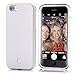iPhone 6 Plus Case, Elftear LED Light Up Luminous Selfie Cell Phone Case Illuminated Back Cover for Apple iPhone 6S Plus iPhone 6 Plus (White)