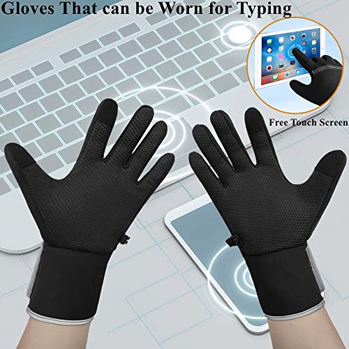 Savior Heated Glove Liners,Electric Heated Thin Gloves with Remaining Power Display,Rechargeable