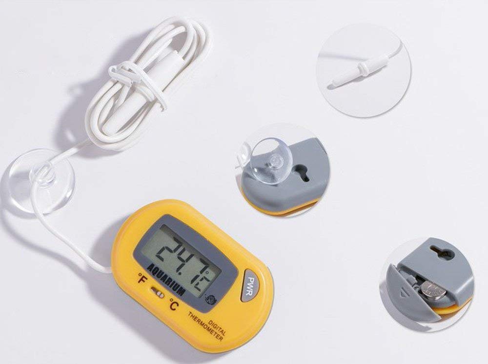 AUTIDEFY LCD Digital Aquarium Thermometer Fish Tank Water Terrarium Temperature (3 Pack)