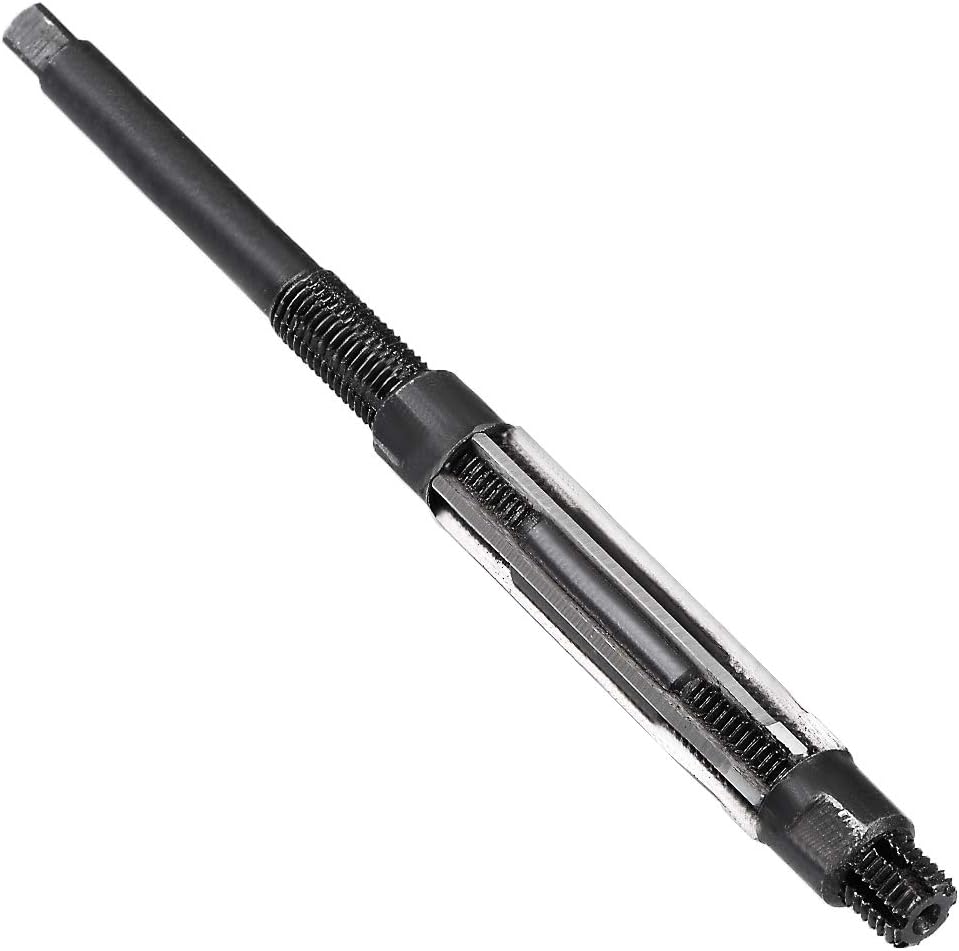 sourcing map Adjustable Hand Reamer 10.75-11.75mm High Speed Steel H8 6 Straight Flutes Milling Cutter Tool Metric Reaming Drill Bit for Metal