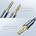 AUX Cable,3.5mm Male to Male Auxiliary Stereo Audio Professional HiFi Cable,Gold-Plated,Nylon Braided,AUX Cord for Car Headphone Adapter Jack Microphone MP3 MP4 (15ft)
