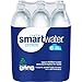 smartwater vapor distilled premium water bottles, 1 Liter, 6 Pack