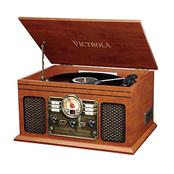 Victrola Tocadisco 6 en 1 Bluetooth CD Radio Casette