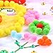 Caydo 600 Pieces 1 Inch Pom Poms for Valentine Hobby Supplies and DIY Creative Crafts Decorations, Assorted Colors