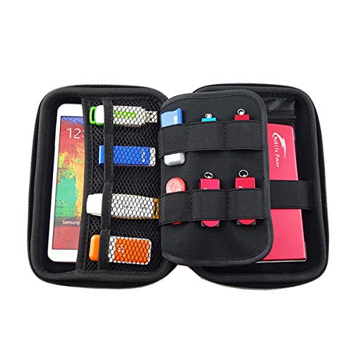 GHKJOK Large Size Carrying Case for Portable Hard Drive USB Disk Power