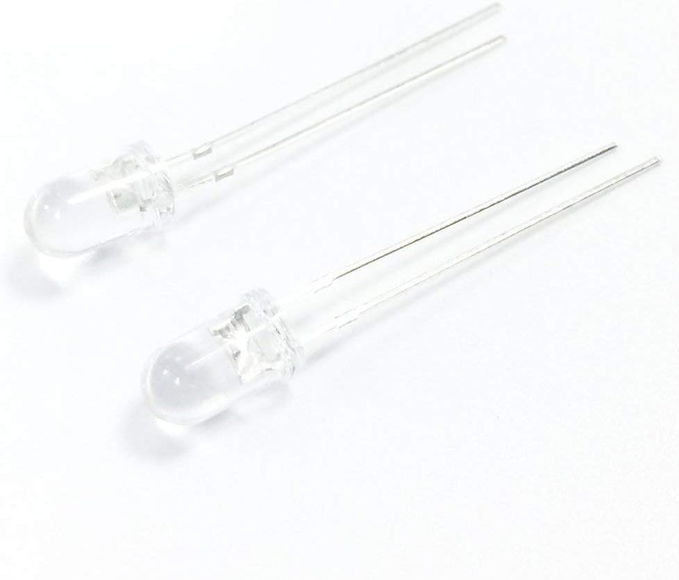 HiLetgo 20pcs Clear 5mm Head Phototransistor Photosensitive Light Sensitive Sensors, Small - Image 3