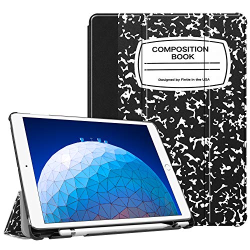 Fintie Case with Built-in Apple Pencil Holder for iPad Air 10.5" (3rd Gen) 2019 / iPad Pro 10.5" 2017 - [SlimShell] Ultra Lightweight Standing Protective Cover with Auto Wake/Sleep, Composition Book