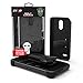 Zizo Bolt Series Compatible with LG Stylo 3 Case Military Grade Drop Tested with Tempered Glass Screen Protector, Holster, Kickstand Black