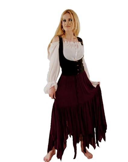 Bäres Marktrock - Damen Alexina bordeaux