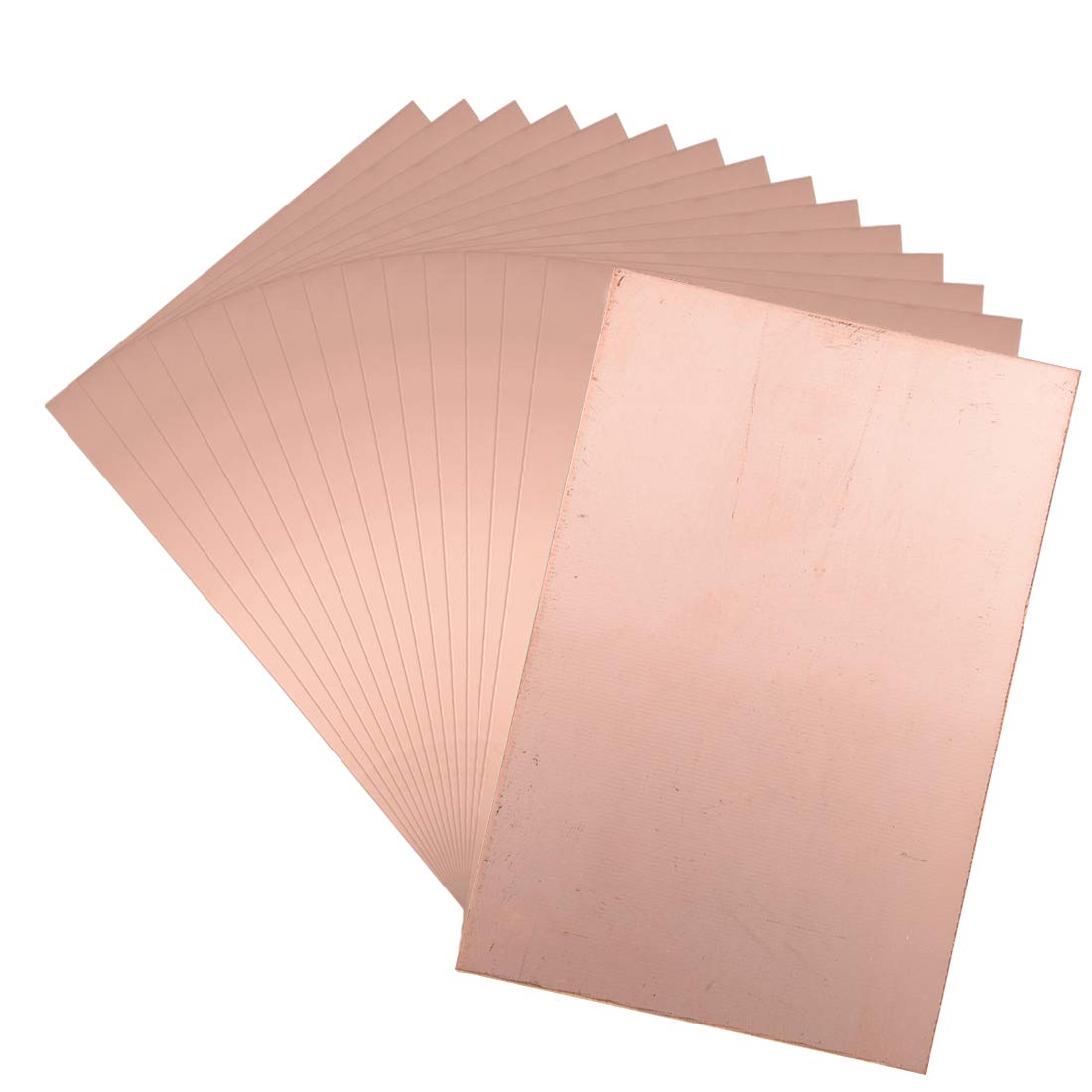 sourcing map Double-Sided Copper Clad Laminate PCB Circuit Board, FR4 180x120mm 7.09x4.72 inch, 1.5mm Thickness DIY Prototyping PCB Board, Name Board, 15pcs