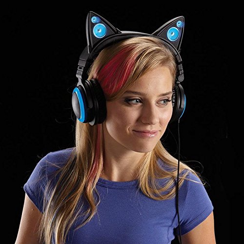 Wired Cat Ear Headphones BLUE FREE SHIPPING 883594053504 eBay