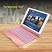 iPad Keyboard Case 10.5 Pro / 360 Degree Rotatable/Aluminum Shell Folio Case / 7 Color Backlit/Bluetooth Keyboard/Auto Sleep-Wake for 2017 Apple iPad Pro 10.5/ (Rose Gold)