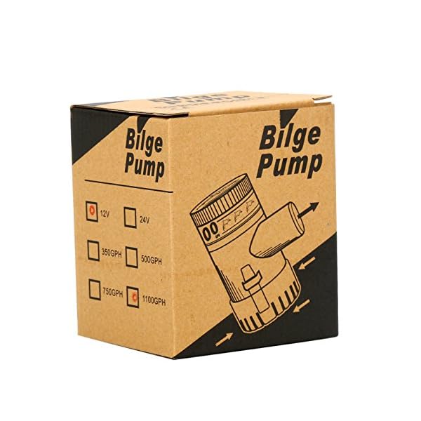 Amarine-made-1100gph-12v-Boat-Marine-Plumbing-Electric-Bilge-Pumps-1100gph-12v-3AMP-5AMP-Fuse-29MM-ID-Hose