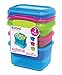 Sistema Lunch Collection Food Storage Containers, Assorted Colors, 13.5 Ounce/1.6 cup each, Set of 3